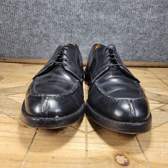 Allen Edmonds Mens Bradley Oxford SZ‎ 14B Narrow Split Toe Blucher Black Leather - Picture 4 of 12